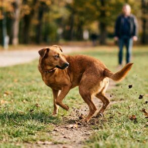 SoonNight - Pourquoi votre chien gratte le sol après ses besoins ? La vraie raison surprend