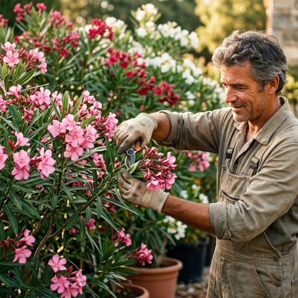 SoonNight - Ce geste de pépiniériste prolonge la floraison du laurier-rose jusqu'aux gelées