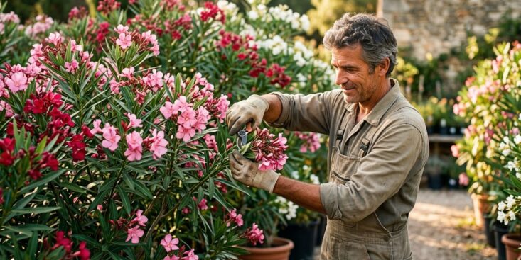 SoonNight - Ce geste de pépiniériste prolonge la floraison du laurier-rose jusqu'aux gelées