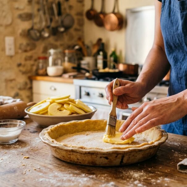 SoonNight - Julie Andrieu glisse ce geste de 15 min pour une tarte aux pommes ultra croustillante
