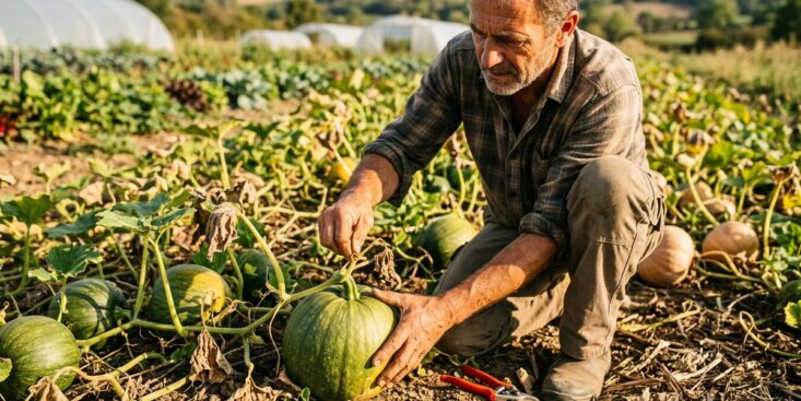 SoonNight - Les maraîchers ignorent la couleur des courges et vérifient ce détail avant de couper