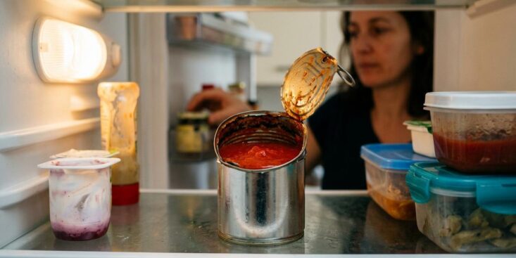 Soonnight - Laisser une boîte de conserve ouverte au frigo accélère la lixiviation des métaux vers vos aliments