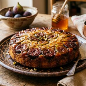 Soonnight - Cette recette de gâteau facile aux figues rôties et au miel se retourne en dessert de pâtissier