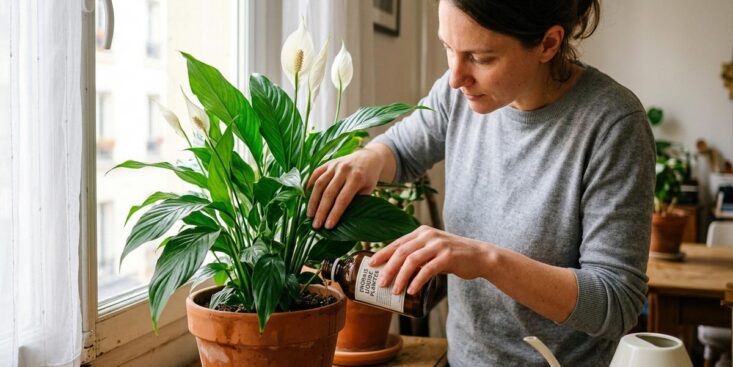 Soonnight - Ces deux gestes de 5 minutes suffisent à relancer la floraison de votre lys de la paix