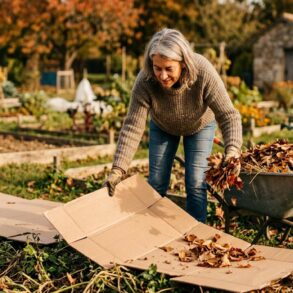 Soonnight - Couvrir le potager de carton en octobre limite les mauvaises herbes sans retourner la terre