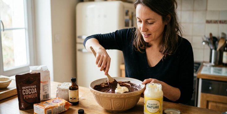 Soonnight - La mayonnaise dans un gâteau au chocolat remplace les œufs et l'huile pour une mie étonnamment moelleuse