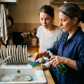 Soonnight - Une ingénieure chimiste d'E=m6 révèle qu'une bouteille de liquide vaisselle peut laver 5 000 assiettes